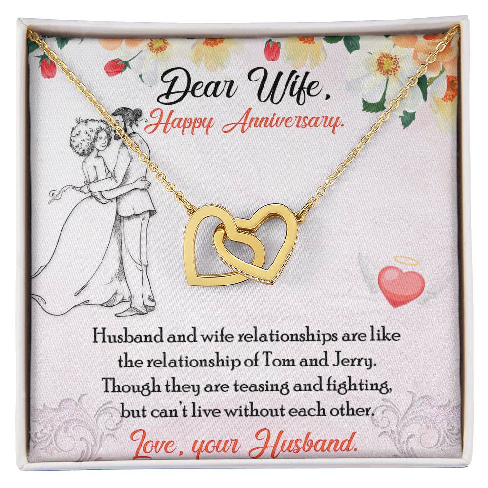 Double Hearts Interlocking Hearts Necklace