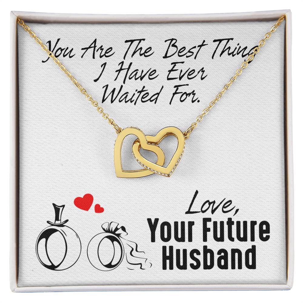 Gift For Future Wife - Interlocking Heart Necklace Interlocking Hearts Necklace