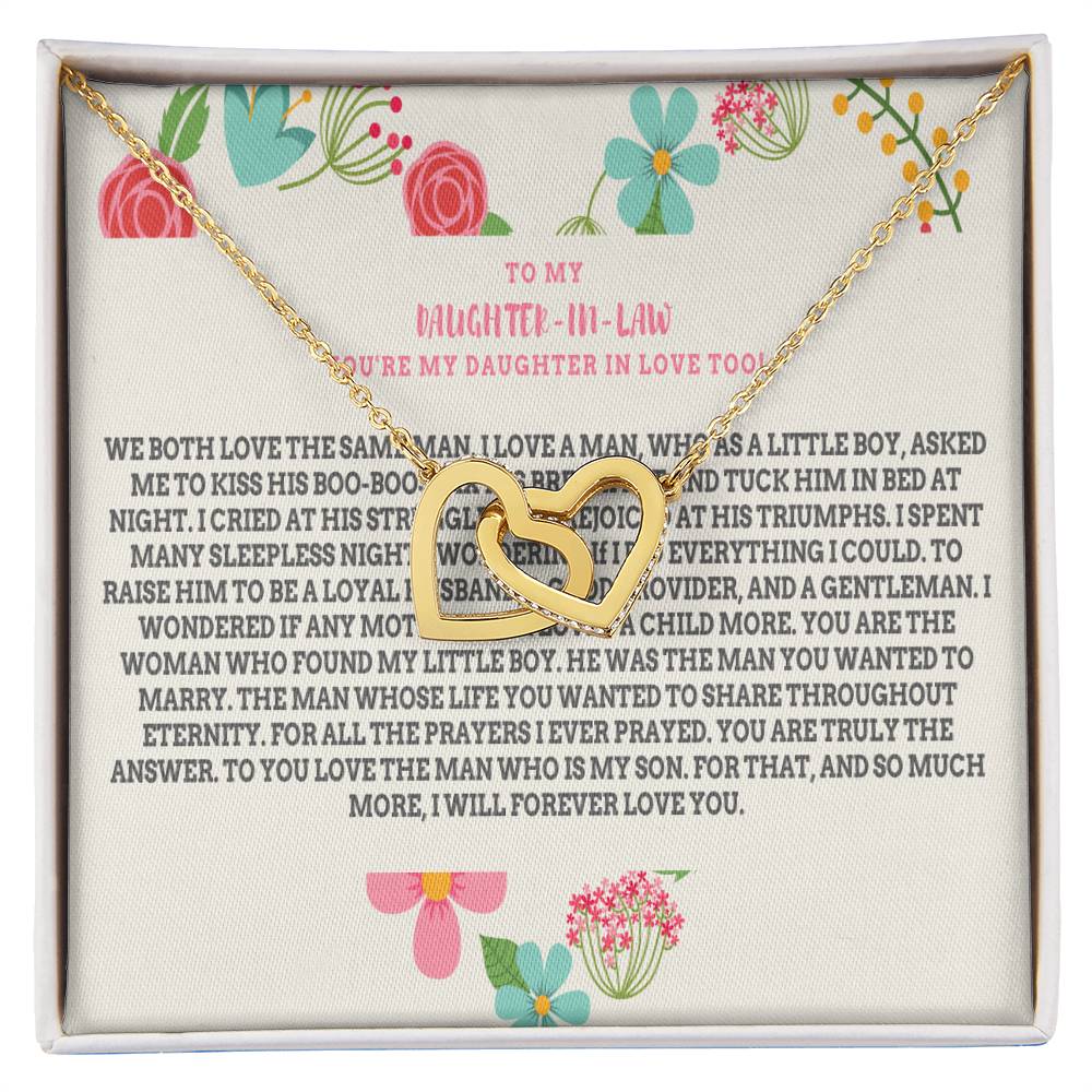 Daughter-In-Law Gift Necklace Necklace Dil Gift Gift For Daughter In Law Interlocking Hearts Necklace