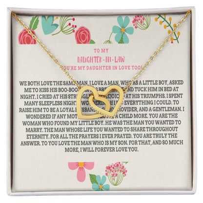 Daughter-In-Law Gift Necklace Necklace Dil Gift Gift For Daughter In Law Interlocking Hearts Necklace