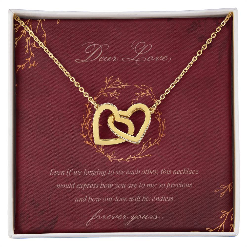 Coupledhearts Luxury Necklace Interlocking Hearts Necklace