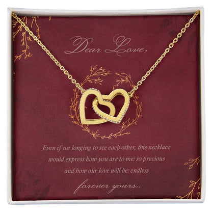 Coupledhearts Luxury Necklace Interlocking Hearts Necklace