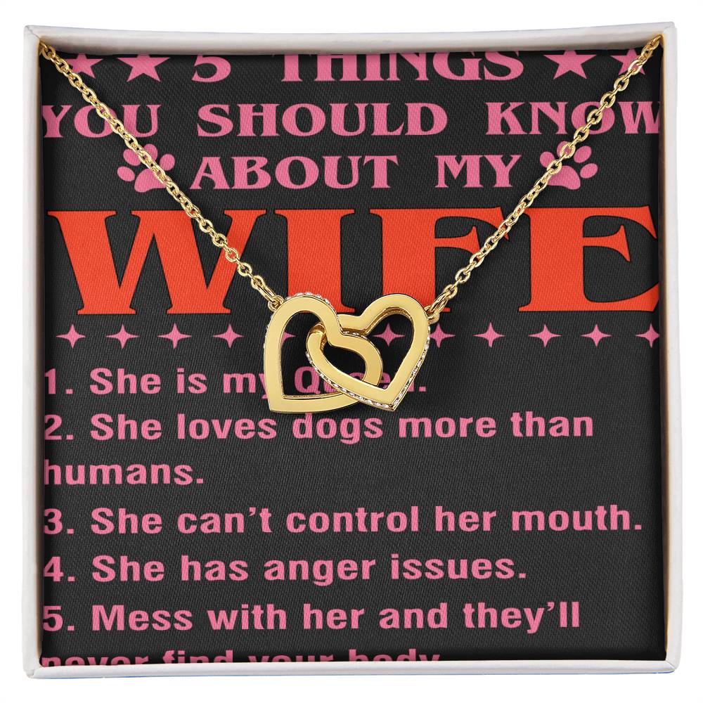 5 Things You Should Know About My Wife Interlocking Hearts Necklace