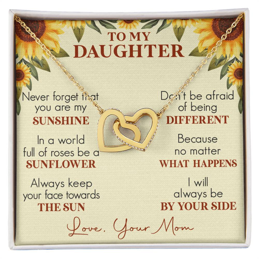 Daughter Interlocking Hearts Necklace