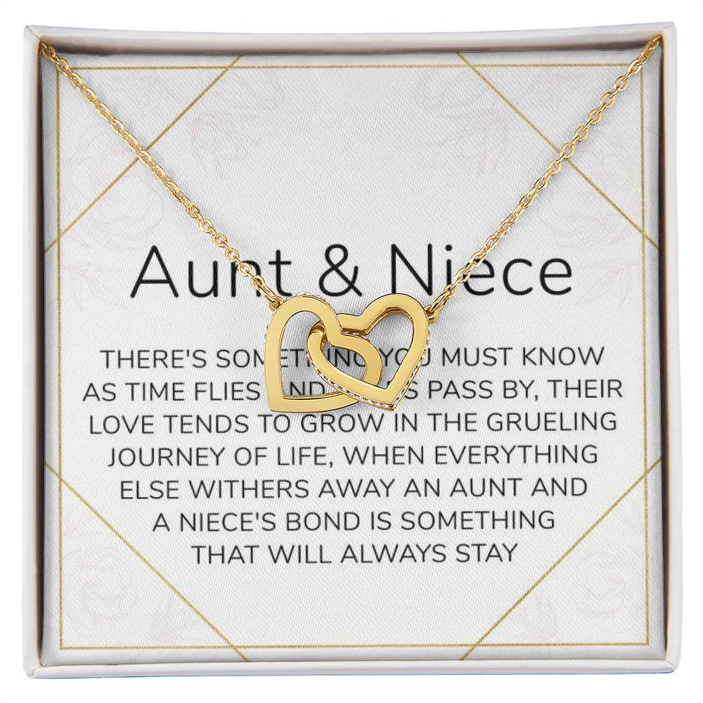 Aunt & Niece Interlocking Hearts Necklace