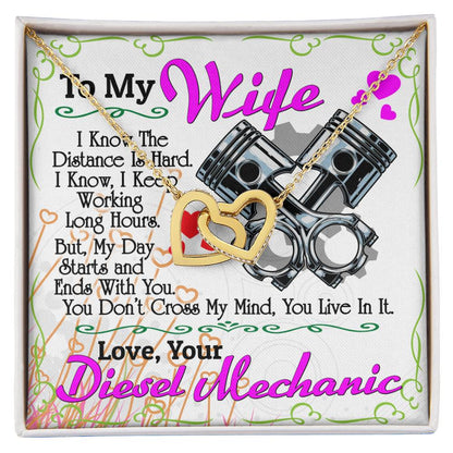 Diesel Mechanic'S Wife - Interlocking Heart Necklace Interlocking Hearts Necklace