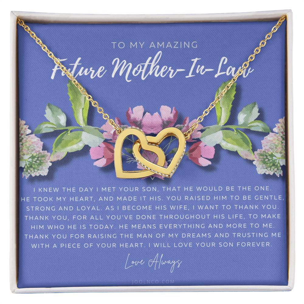 Future Mother In Law Gift Mom In Law Jewelry Mother'S Day Gift For Mother-In-Law Gift For Mother In Law Mother-In-Law Necklace Interlocking Hearts Necklace