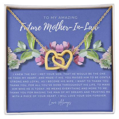 Future Mother In Law Gift Mom In Law Jewelry Mother'S Day Gift For Mother-In-Law Gift For Mother In Law Mother-In-Law Necklace Interlocking Hearts Necklace