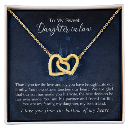 Collection Daughter In Law - Love And Joy - Necklace Interlocking Hearts Necklace