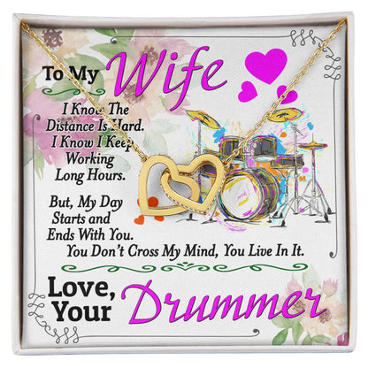 Drummer'S Wife - Interlocking Heart Necklace Interlocking Hearts Necklace