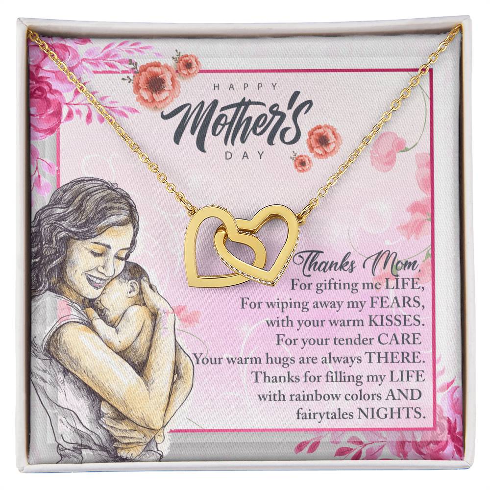 Gift For Mom - Giving Thanks Interlocking Hearts Necklace