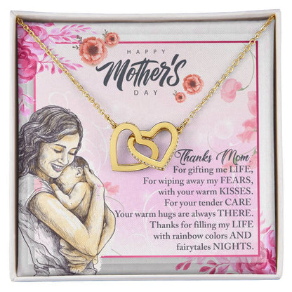 Gift For Mom - Giving Thanks Interlocking Hearts Necklace