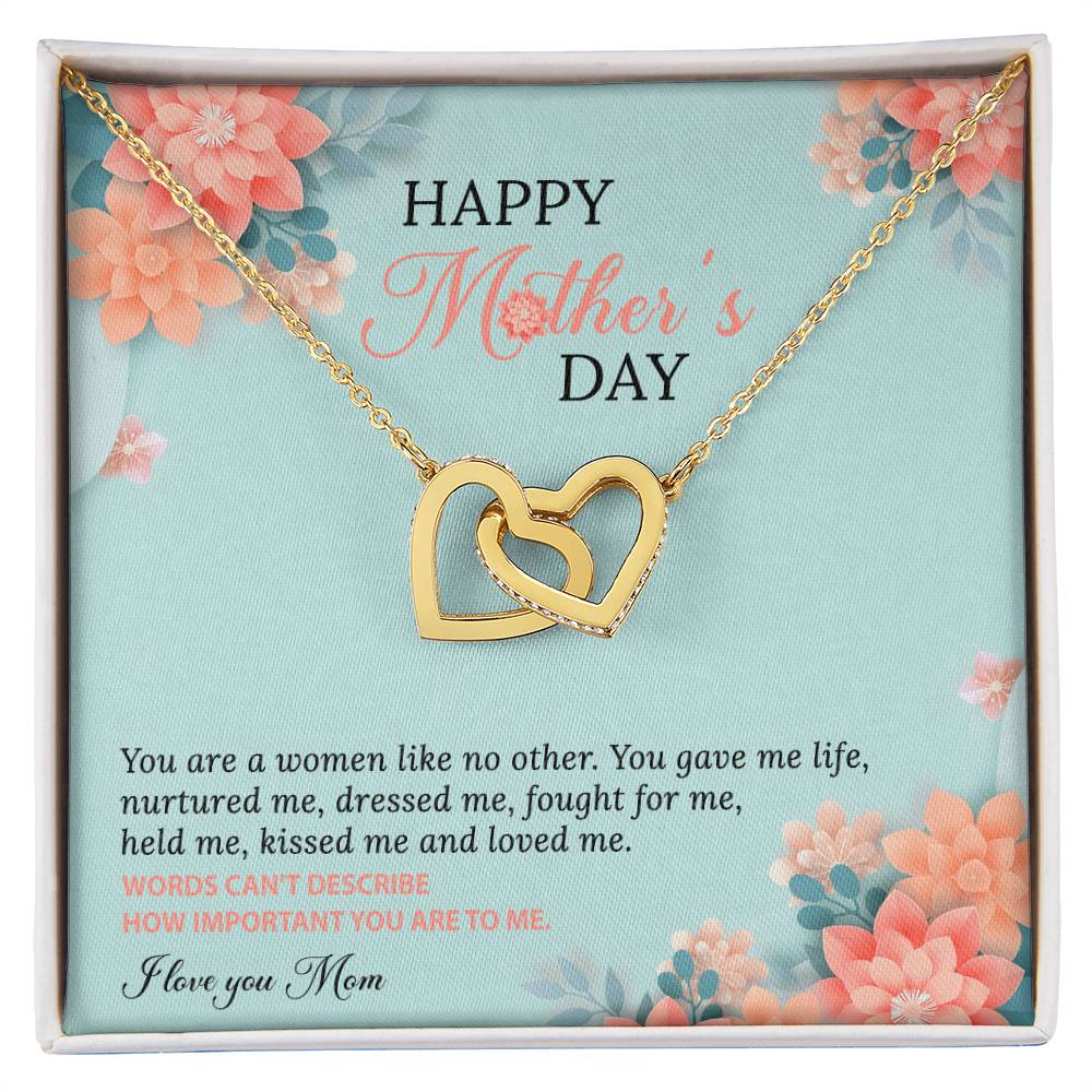 A Women Like No Other Interlocking Hearts Necklace