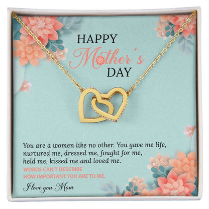 A Women Like No Other Interlocking Hearts Necklace