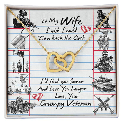 Veteran'S Wife - Interlocking Heart Necklace Interlocking Hearts Necklace