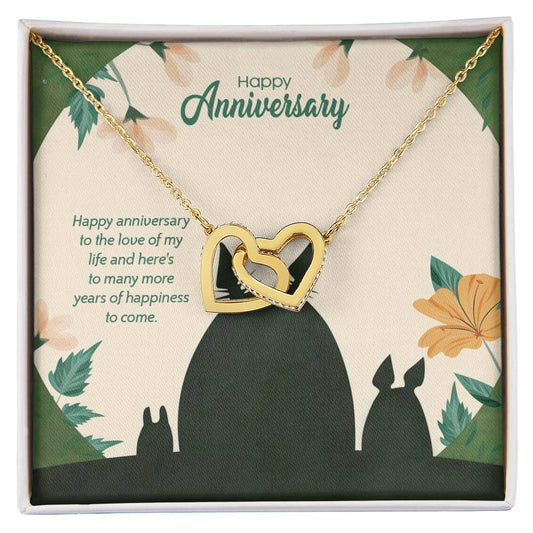 Totoro Anniversary Edition Many More Years Of Happiness For Us! - Interlocking Hearts Necklace