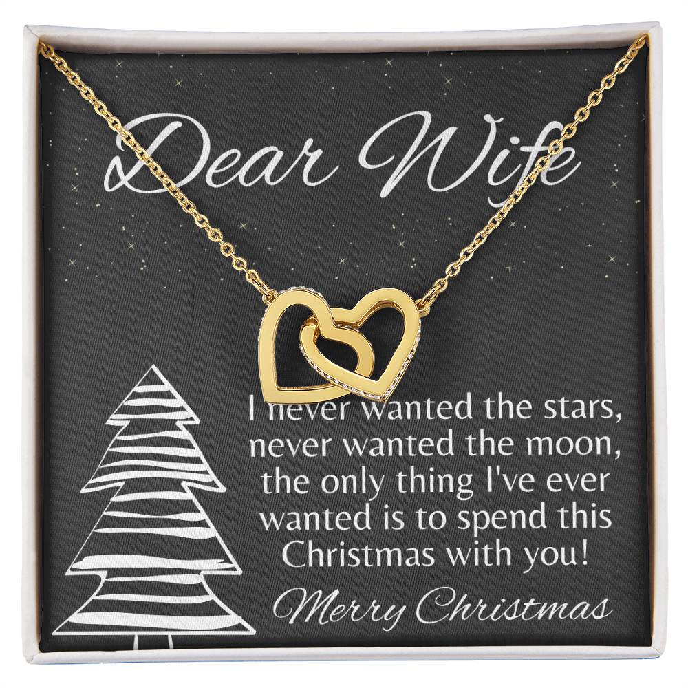 Wife Christmas Gift Christmas Gift For Wife Gift For Wife Birthday Wife Birthday Gift Wife Gift From Husband Wife Necklace Gift Interlocking Hearts Necklace