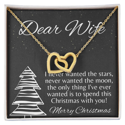 Wife Christmas Gift Christmas Gift For Wife Gift For Wife Birthday Wife Birthday Gift Wife Gift From Husband Wife Necklace Gift Interlocking Hearts Necklace