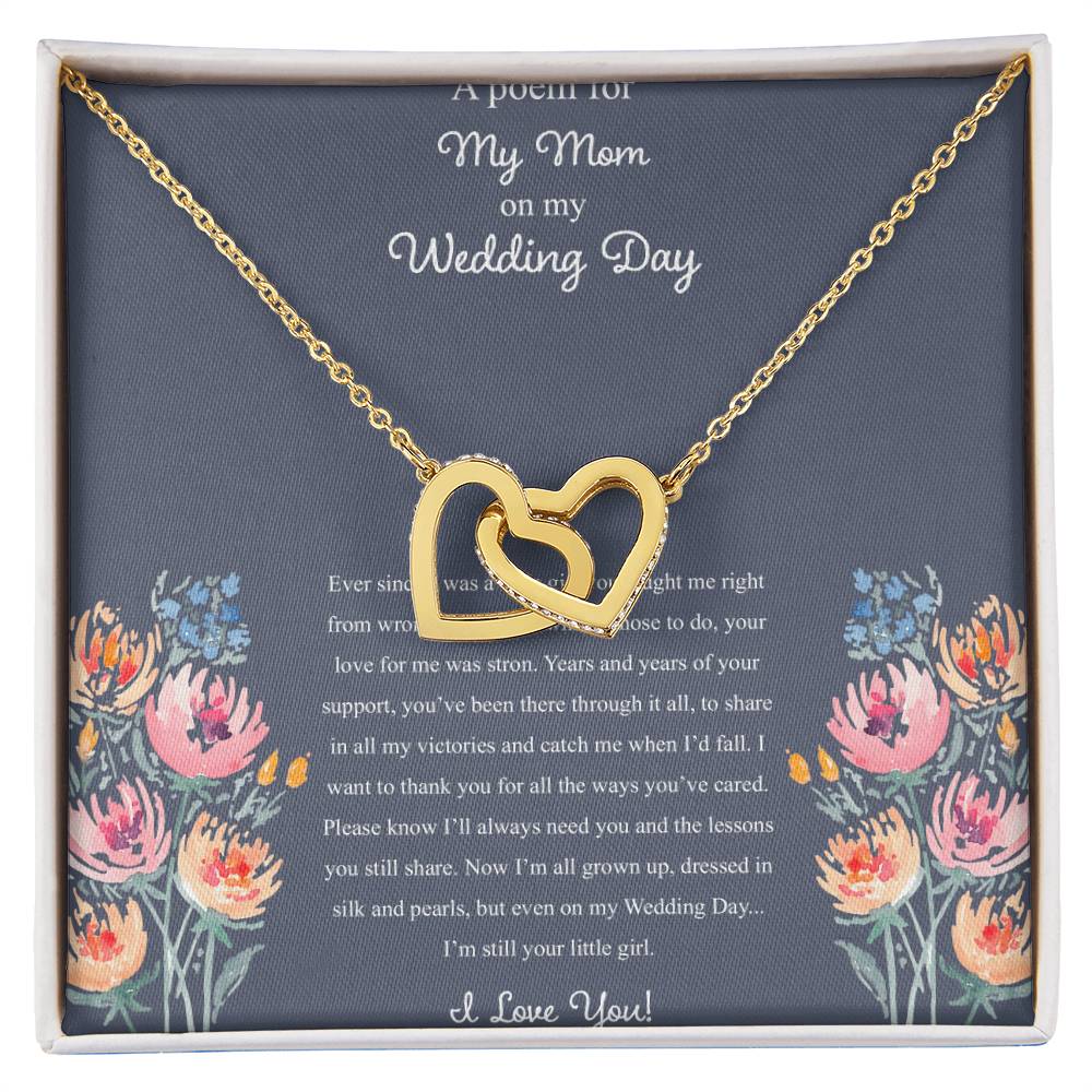 A Poem For My Mom Interlocking Hearts Necklace