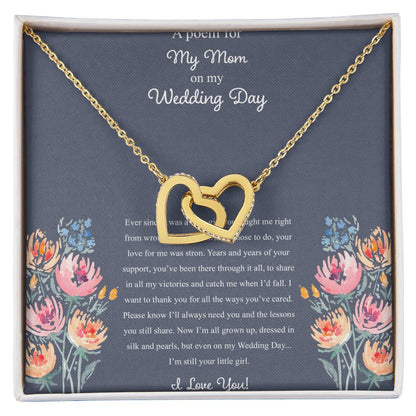 A Poem For My Mom Interlocking Hearts Necklace
