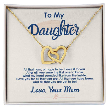 Collection Daughter - You Were The First One - Interlocking Hearts Necklace