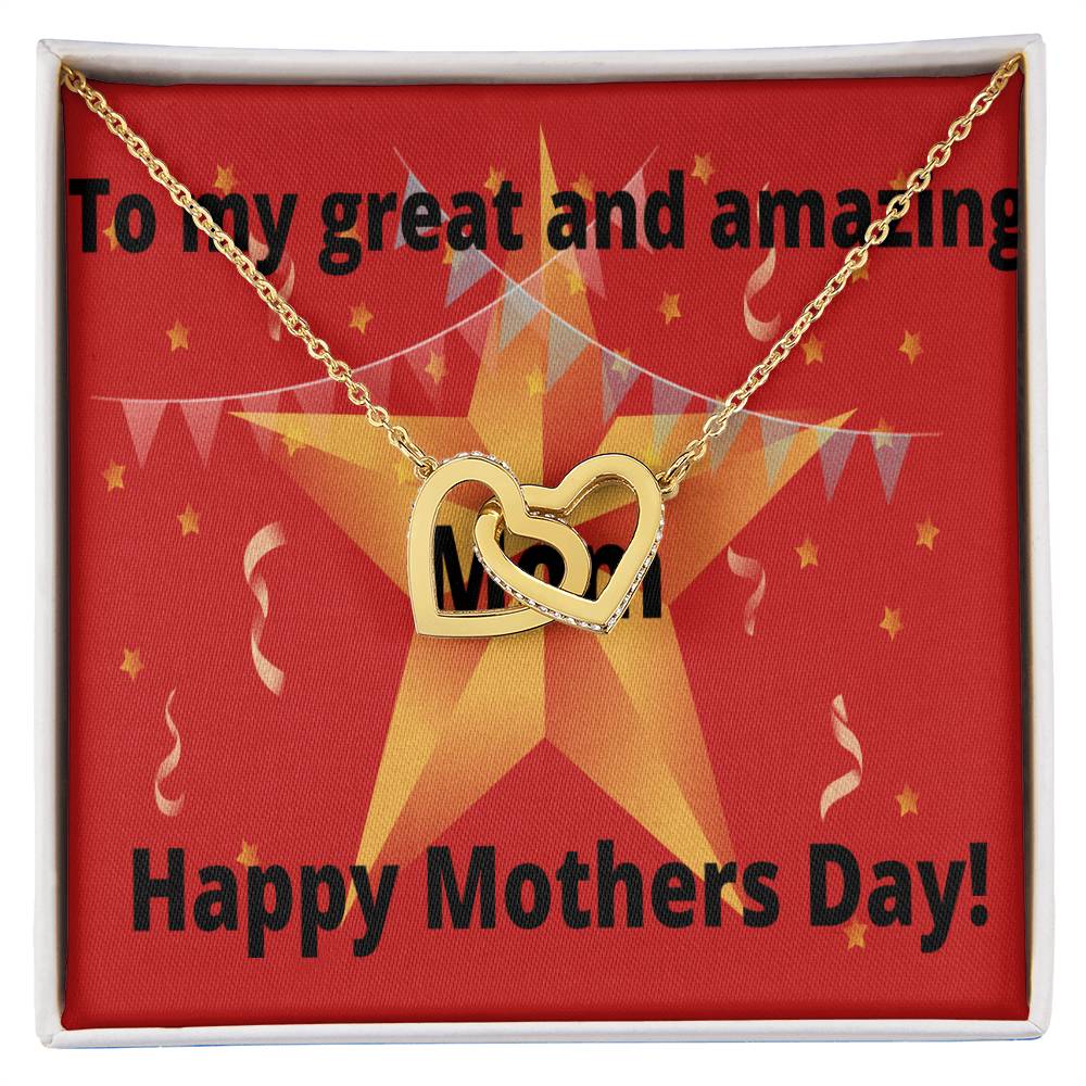 Two Hearts Necklace Interlocking Hearts Necklace