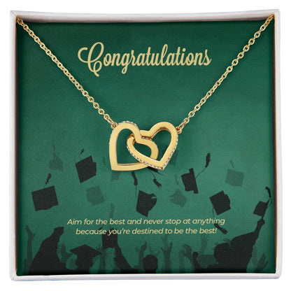 Aim For The Best - Interlocking Hearts Necklace