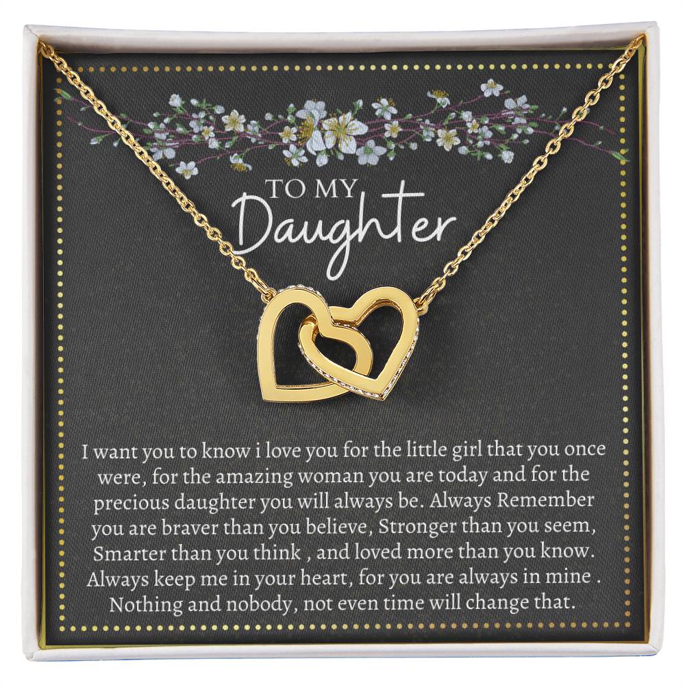Gift For Daughter Interlocking Interlocking Hearts Necklace