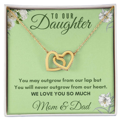 Daughter Interlocking Hearts Necklace