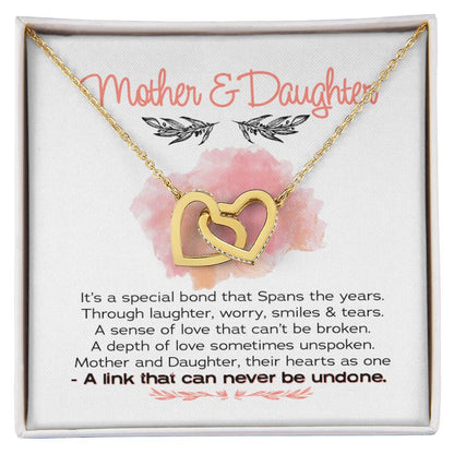Gift For Mom - Interlocking Hearts Necklace