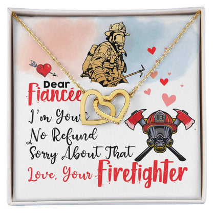 Firefighter'S Fiancée - Interlocking Heart Necklace Interlocking Hearts Necklace