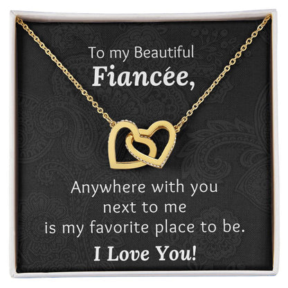 Fiancee With You Next To Me - Necklace Interlocking Hearts Necklace