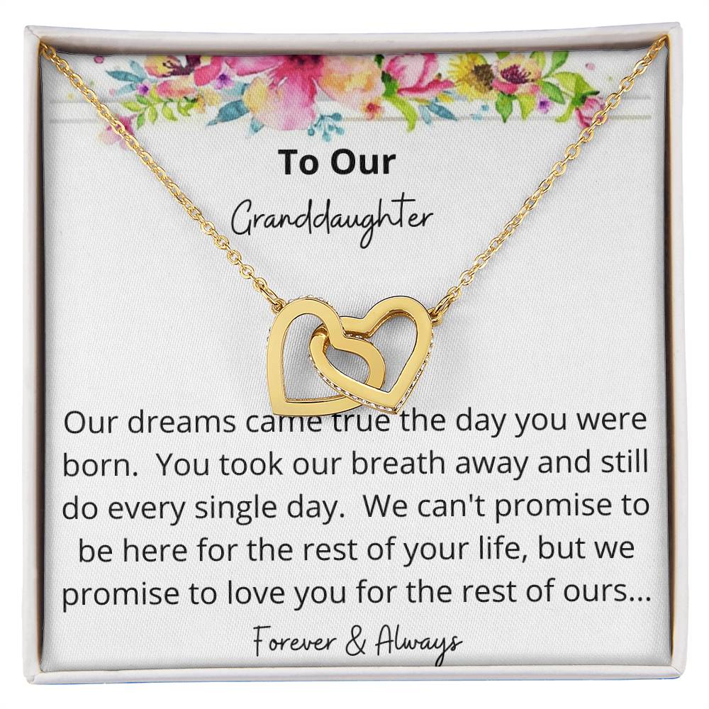 Two Hearts Forever And Always Necklace Interlocking Hearts Necklace