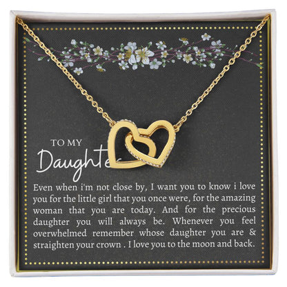 Gift For Daughter Interlocking Hearts Necklace