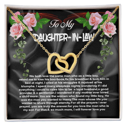 Daughter-In-Law Interlocking Hearts Necklace