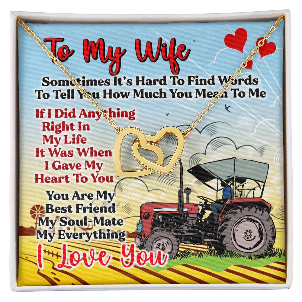 Farmer'S Wife - Interlocking Heart Necklace Interlocking Hearts Necklace