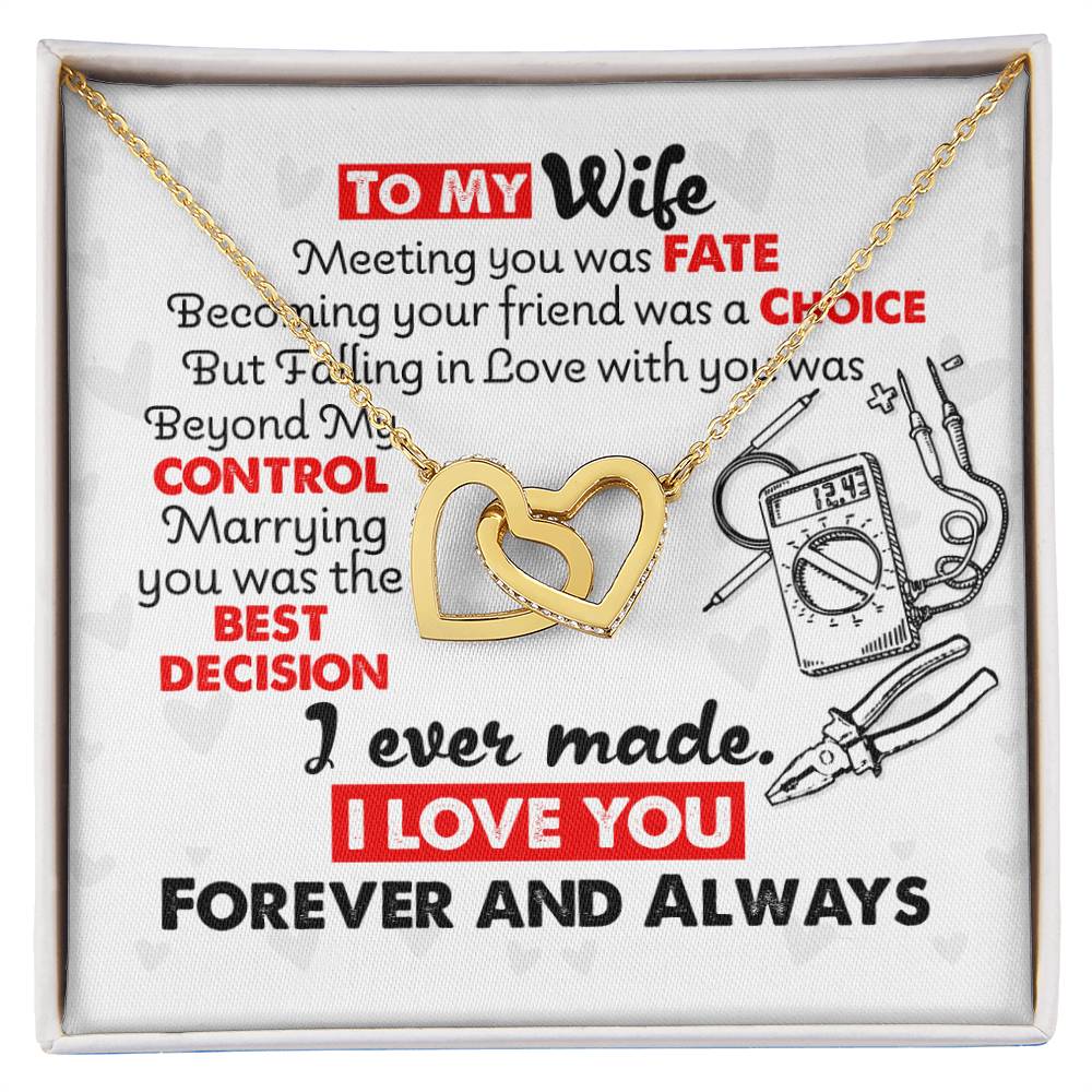 Electrician'S Wife - Interlocking Heart Necklace Interlocking Hearts Necklace