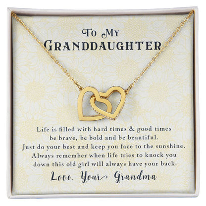 Gift For Granddaughter - Interlocking Hearts Necklace