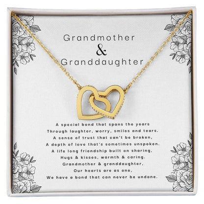 A Bond That Can Never Be Undone Necklace Interlocking Hearts Necklace