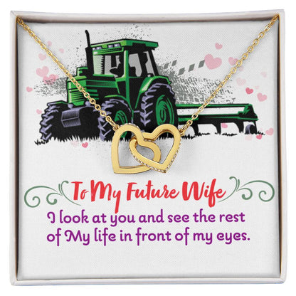 Farmer'S Future Wife - Interlocking Heart Necklace Interlocking Hearts Necklace