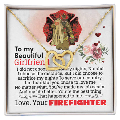 Firefighter'S Girlfriend - Interlocking Heart Necklace Interlocking Hearts Necklace