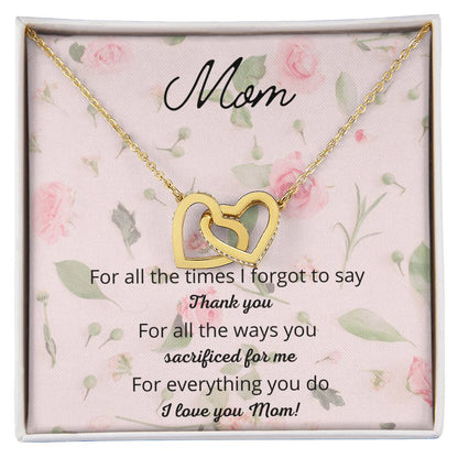 For All The Times I Forgot To Say Interlocking Hearts Necklace