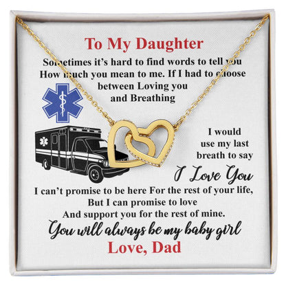 Gift For Daughter - Interlocking Heart Necklace Interlocking Hearts Necklace