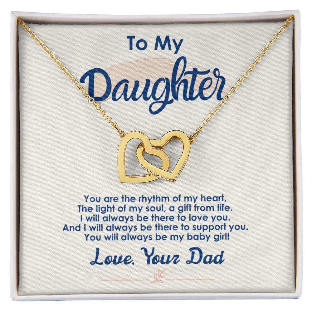 Collection Daughter - The Light Of My Soul - Interlocking Hearts Necklace