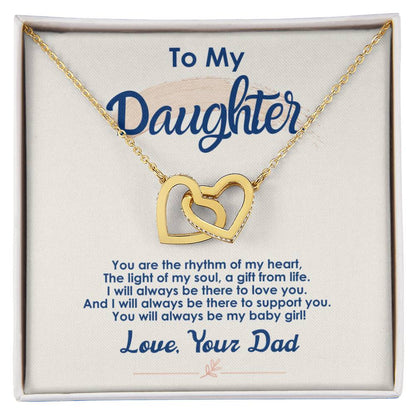 Collection Daughter - The Light Of My Soul - Interlocking Hearts Necklace