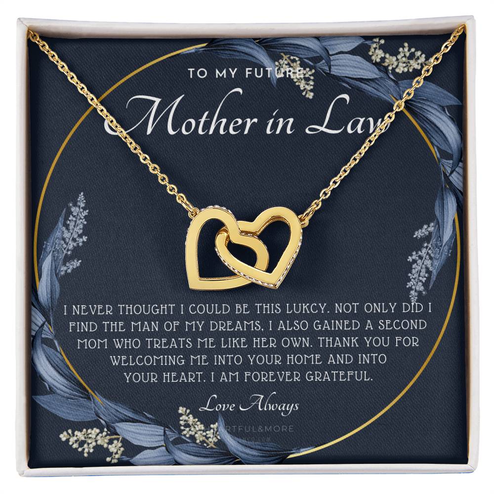 Future Mother In Law Gift Mom In Law Jewelry Mother'S Day Gift For Mother-In-Law Gift For Mother In Law Mother-In-Law Necklace Interlocking Hearts Necklace
