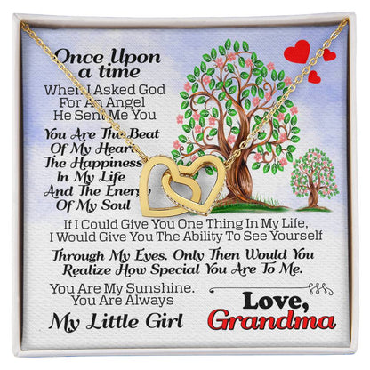 Gift For Granddaughter - Interlocking Heart Necklace Interlocking Hearts Necklace