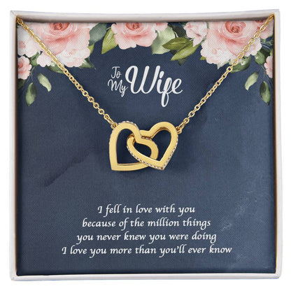 A Million Things Interlocking Heart Necklace Interlocking Hearts Necklace