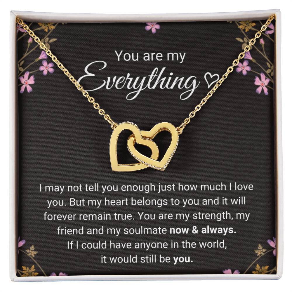 Connected By Hearts - Necklace Interlocking Hearts Necklace