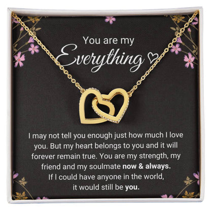 Connected By Hearts - Necklace Interlocking Hearts Necklace